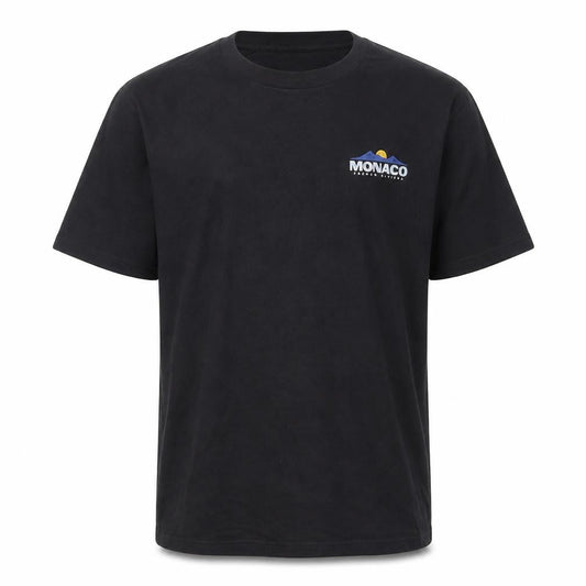 Hollister Men's Black Monaco Graphic Relaxed Fit T-Shirt Medium