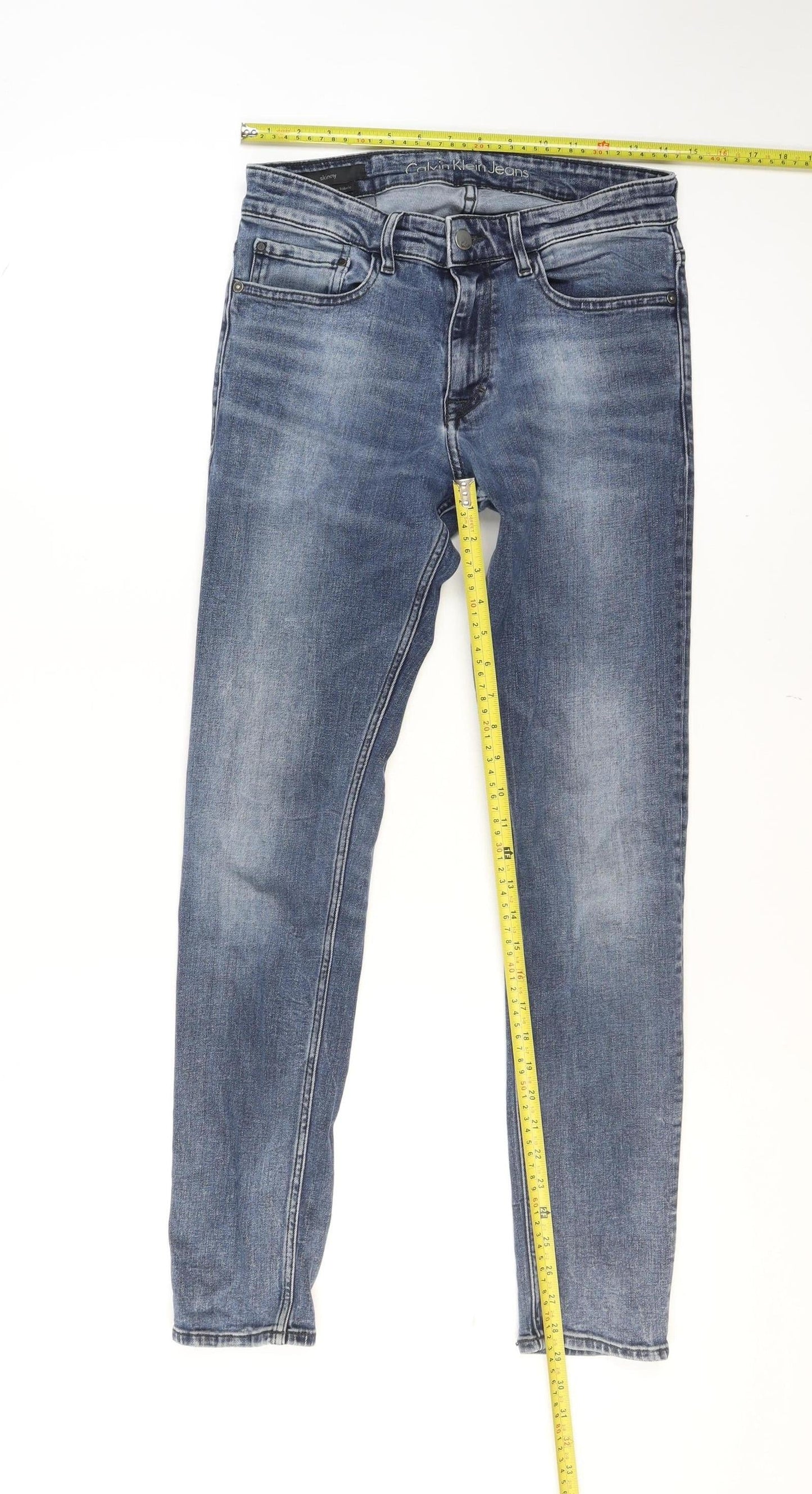 Calvin Klein Men's Blue Skinny Fit Jeans W30 L32 Denim