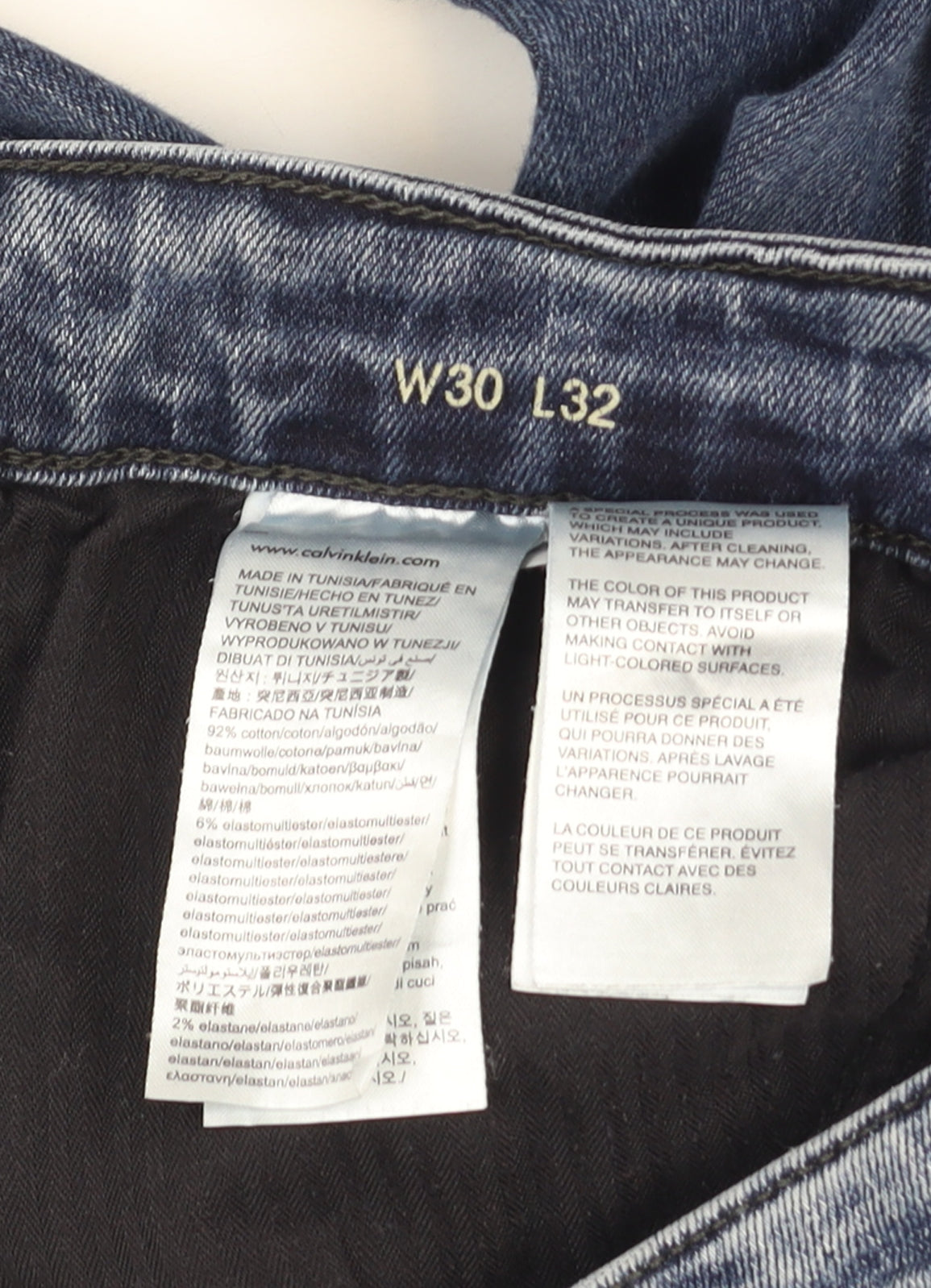Calvin Klein Men's Blue Skinny Fit Jeans W30 L32 Denim