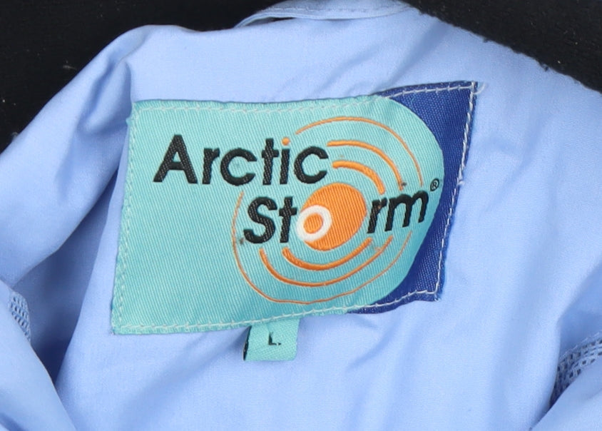 Arctic Storm Men's Blue L Hooded Waterproof Parka Jacket