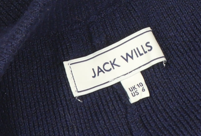 Jack Wills Womens Blue Knit Jogger Trousers Size 10