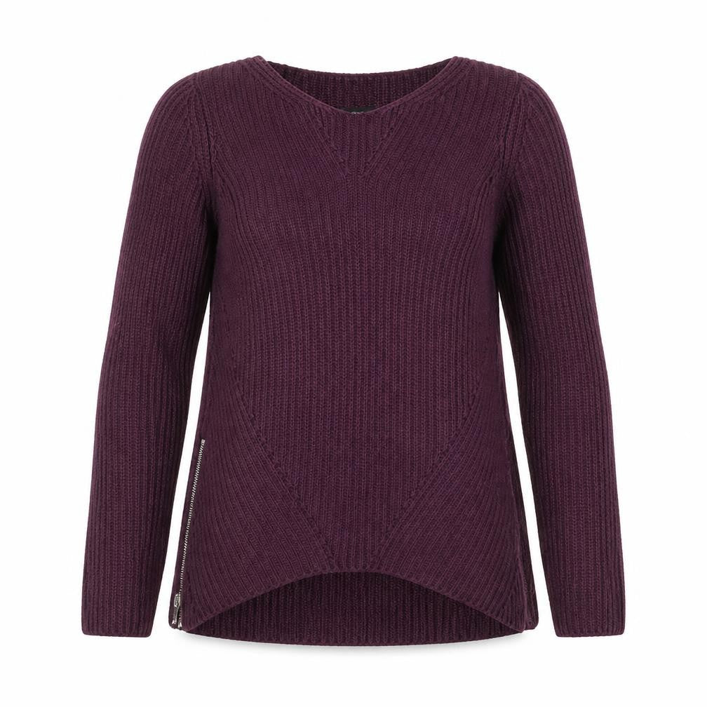 Next Petite Women's Purple Knit Zip Jumper Size 8