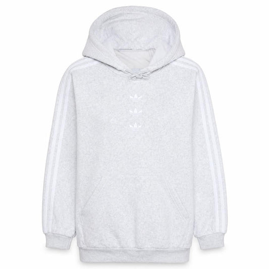 Adidas Womens Grey Hoodie Size 6 Pullover Hooded Sweatshirt