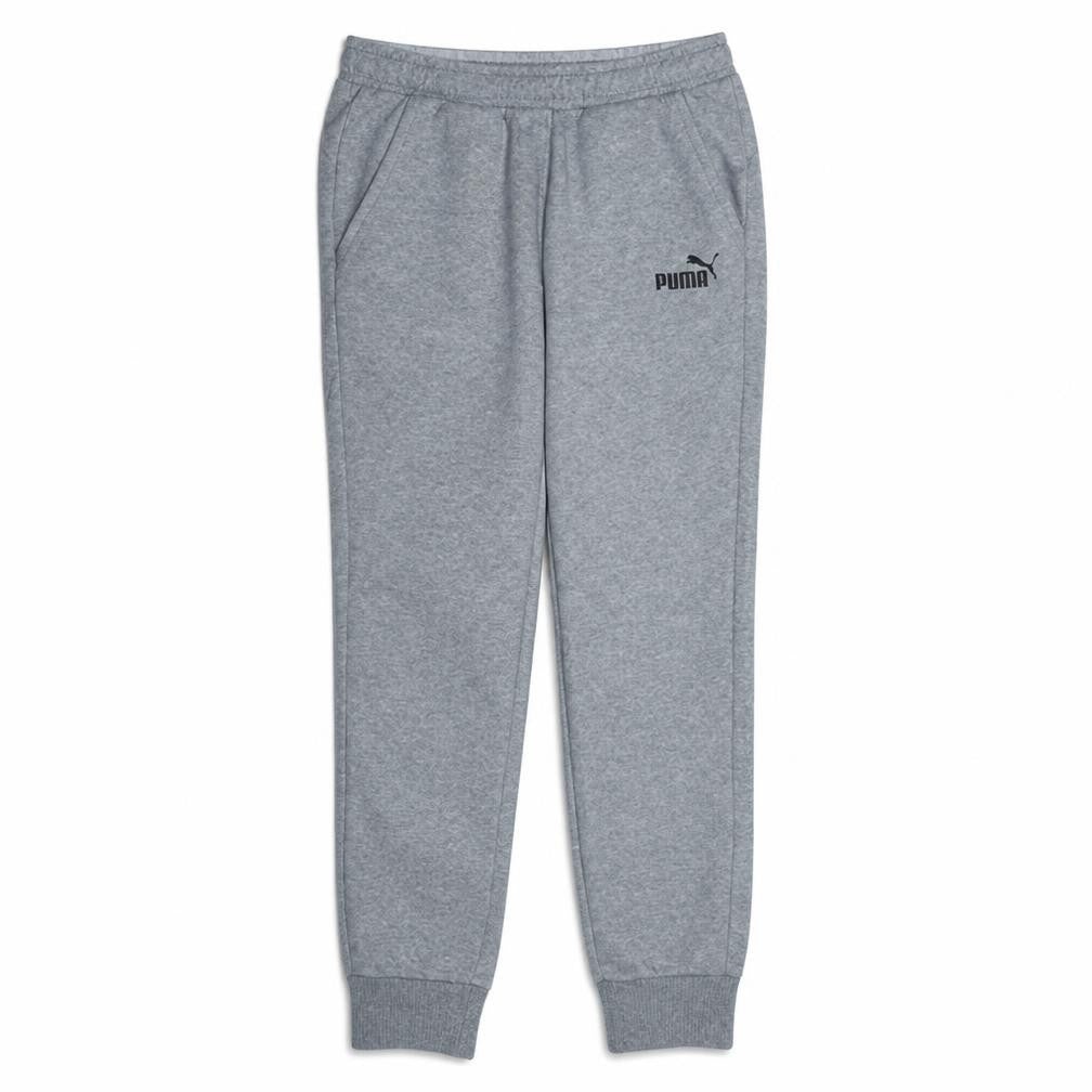Puma Men's Grey Jogger Sweatpants M Regular Fit Fleece Tapered