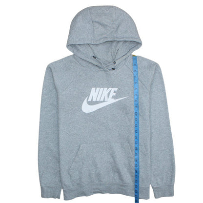 Nike Men's Grey Pullover Hoodie L Regular Fit Sports Style
