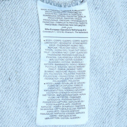 Nike Men's Grey Pullover Hoodie L Regular Fit Sports Style
