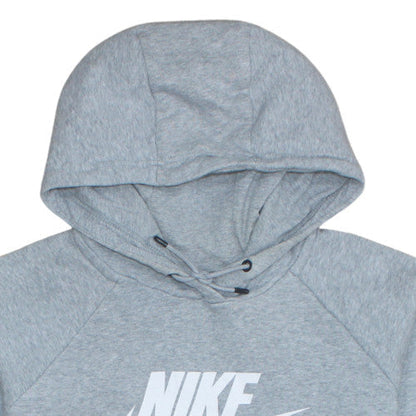 Nike Men's Grey Pullover Hoodie L Regular Fit Sports Style