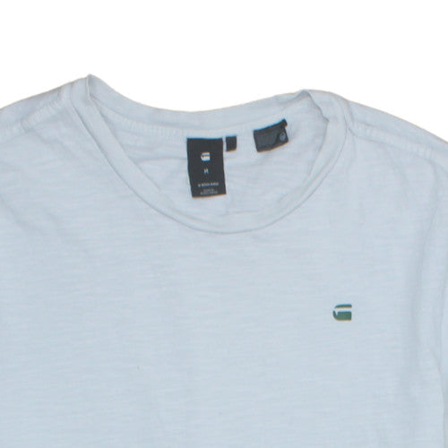 G-Star RAW Men's White Cotton Crew Neck Short Sleeve T-Shirt M