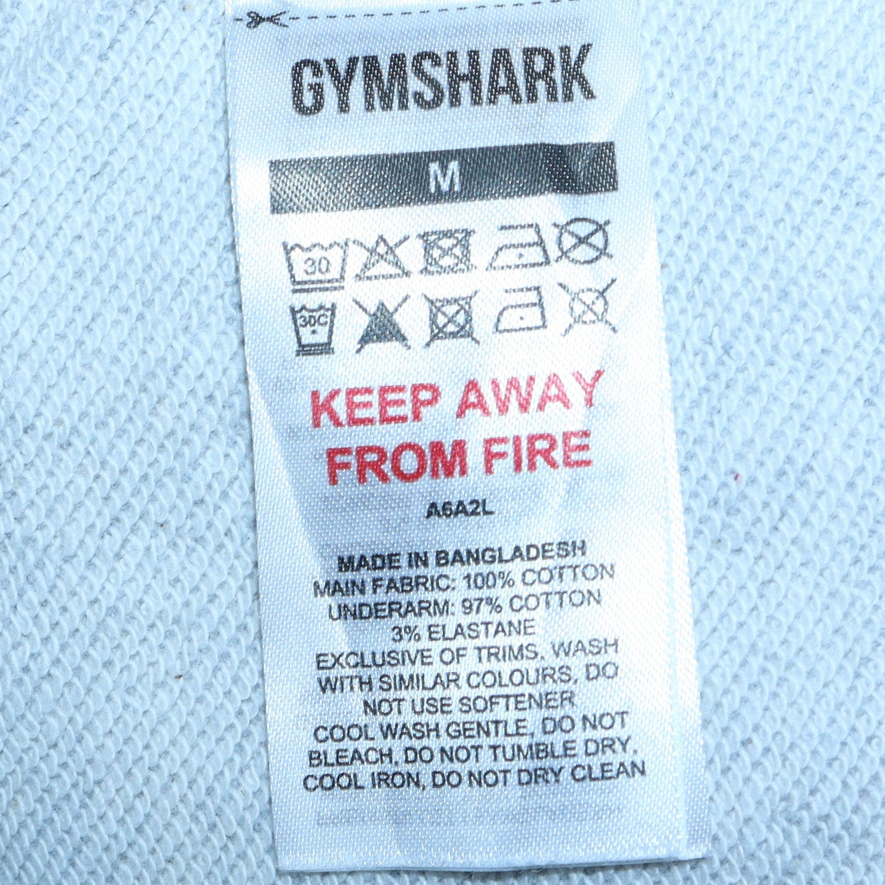 Gymshark Men's Grey Pullover Crew Neck Sweatshirt Size M Regular Fit
