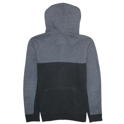 Hollister Men's Grey & Black 1/4 Zip Hoodie Small Pullover Sweatshirt