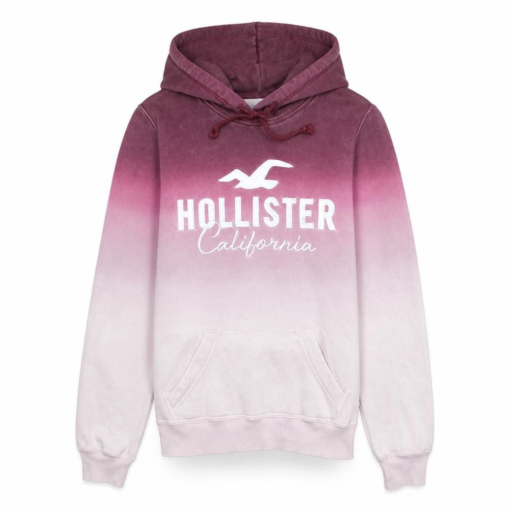 Hollister Men’s Purple Ombre Pullover Hoodie S Fleece Sweatshirt