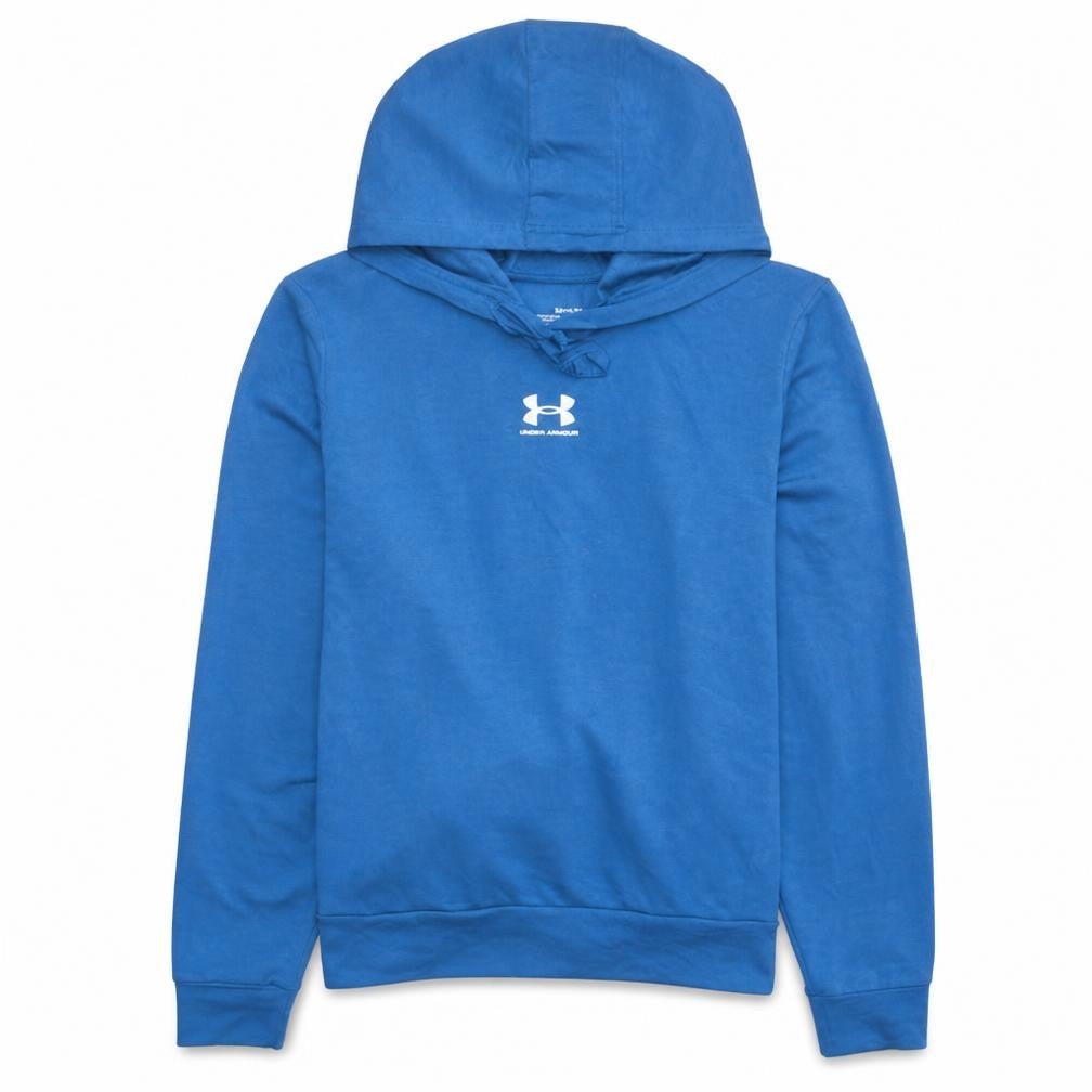 Under Armour Mens Blue Pullover Hoodie Size S Loose Fit