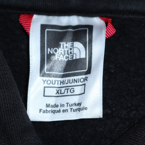 The North Face Boys Black Pullover Hoodie XL Fleece Cotton Long Sleeve