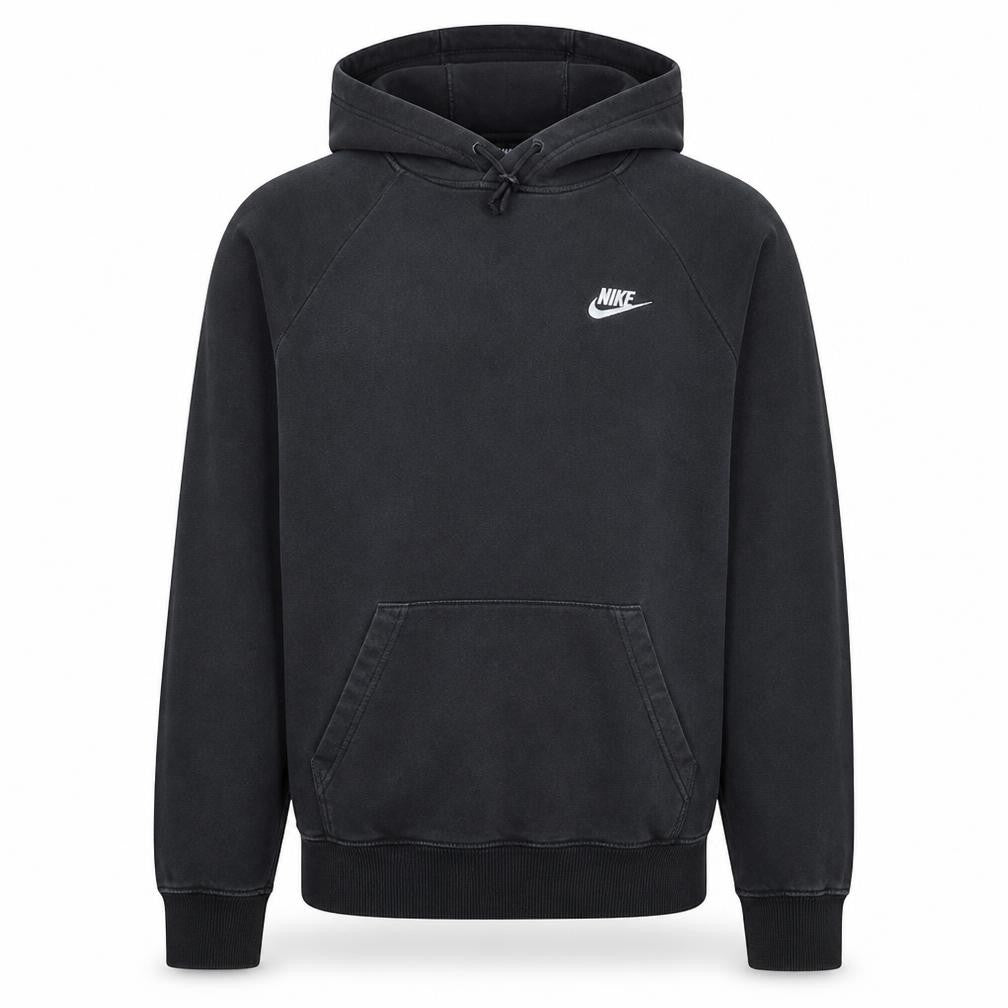 Nike Men's Black Pullover Hoodie Size S Logo Cotton Sweatshirt