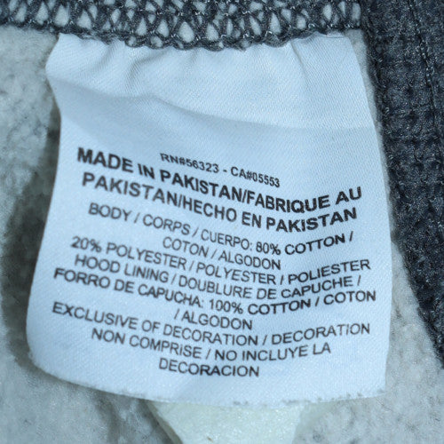 Nike Men's Grey Pullover Hoodie XL Fleece Cotton Blend