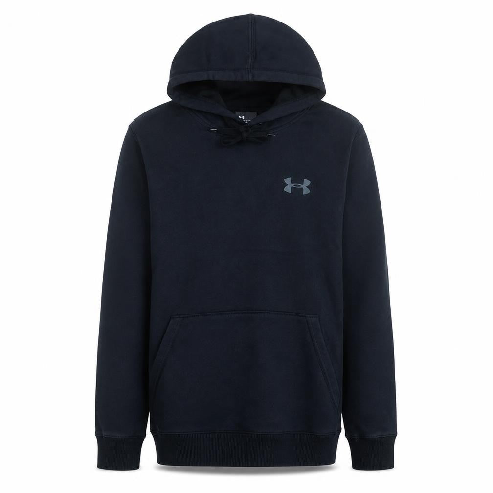 Under Armour Men's Black Medium Pullover Hoodie Hooded Athletic Fleece