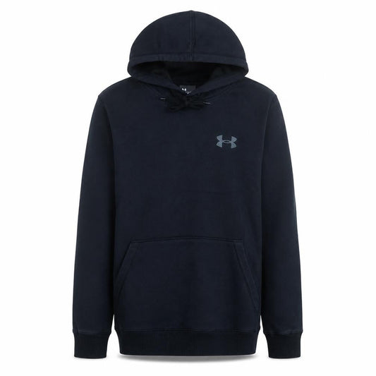Under Armour Men's Black Medium Pullover Hoodie Hooded Athletic Fleece