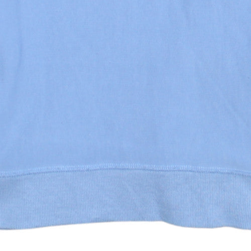 Tommy Hilfiger Boys Blue Pullover Sweatshirt Size 164 Crew Neck Logo Style
