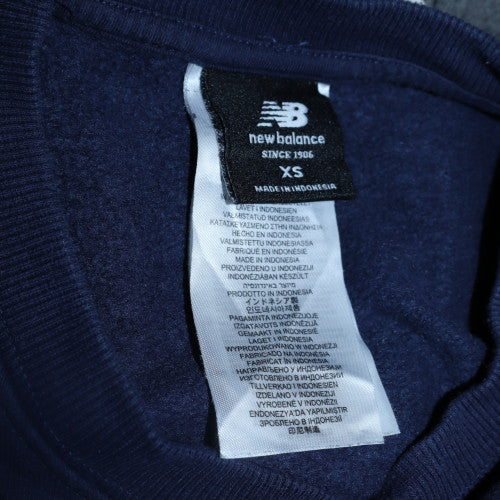 New Balance Men's Blue XS Crew Neck Pullover Sweatshirt