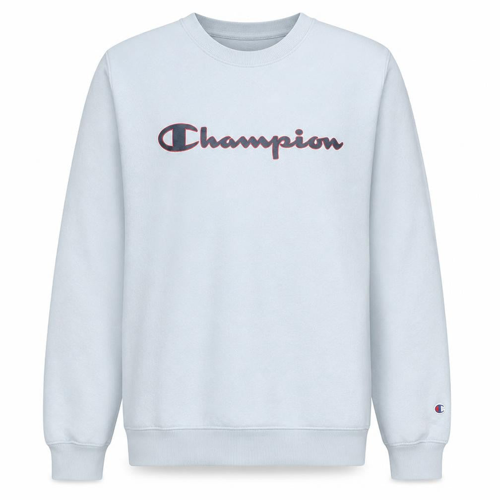 Champion Men's White Pullover Large Crew Neck Sweatshirt