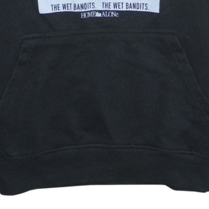 Home Alone Men's Black S Pullover Hoodie Wet Bandits Graphic Print