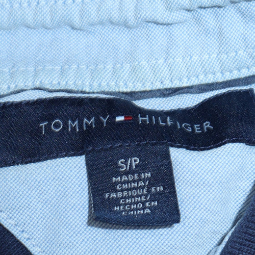 Tommy Hilfiger Men's Blue Regular Fit Cotton Polo Shirt Size S