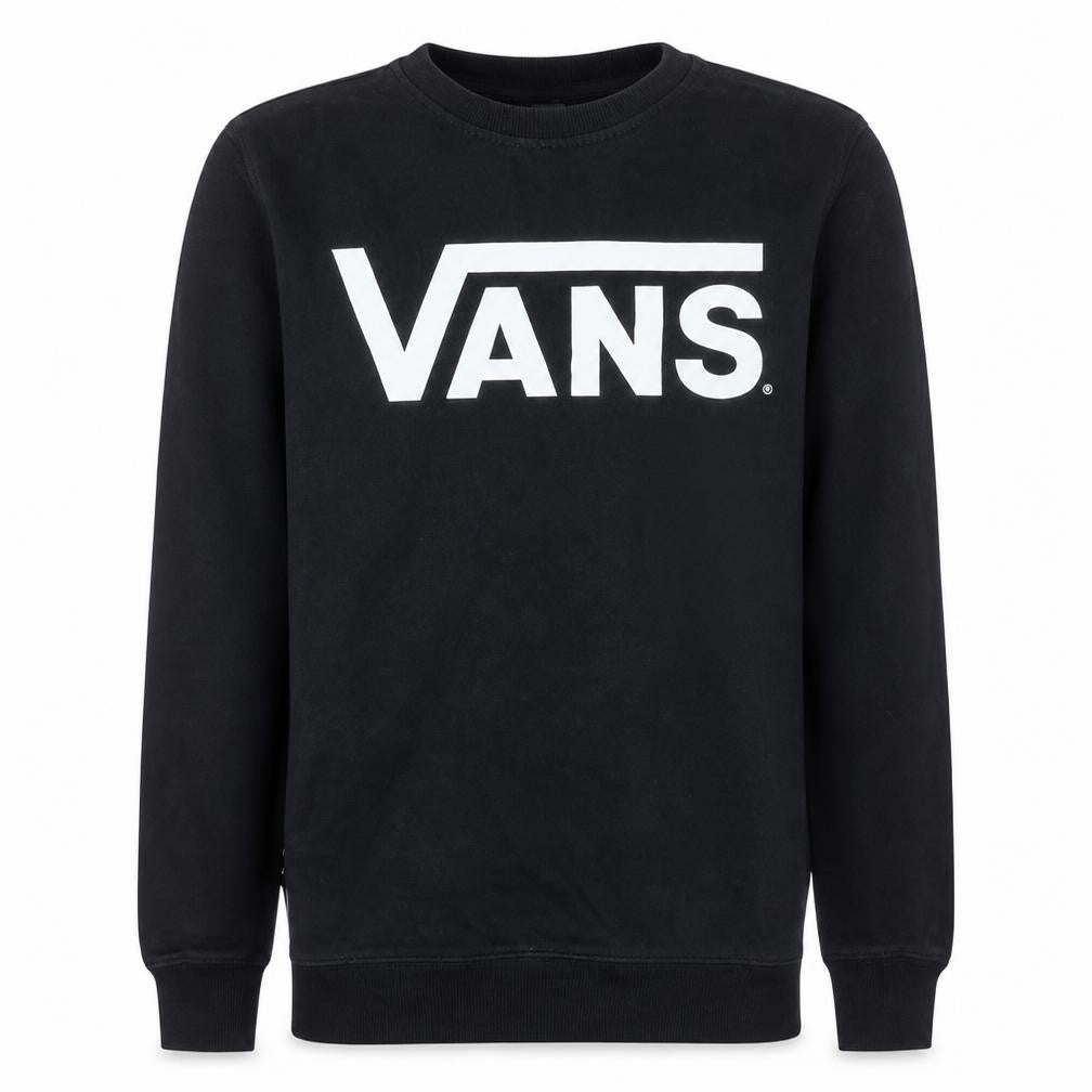 Vans Mens Black XS Crew Neck Graphic Print Sweatshirt
