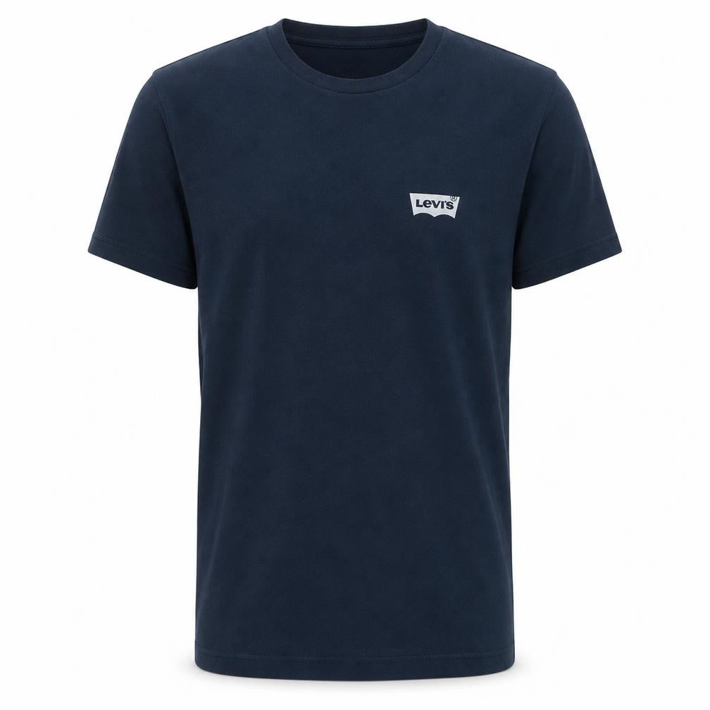 Levi's Men's Blue Slim Fit Crew Neck Cotton T-Shirt Size S