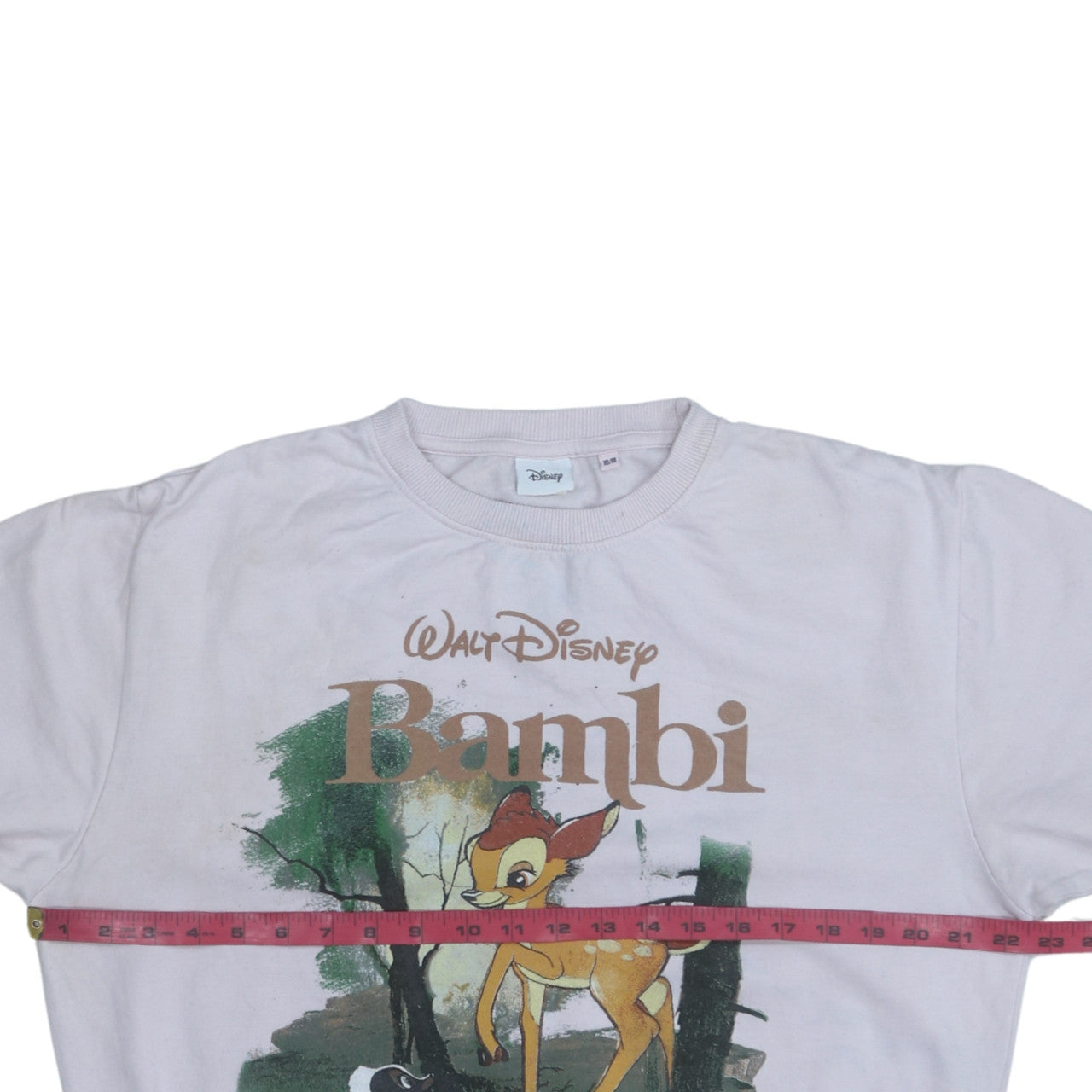 Disney Women’s Beige Bambi Printed Cotton Sweatshirt Size 10 M