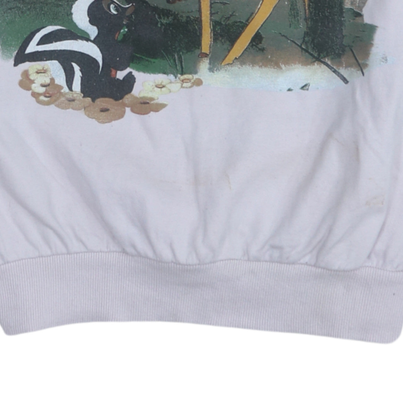 Disney Women’s Beige Bambi Printed Cotton Sweatshirt Size 10 M