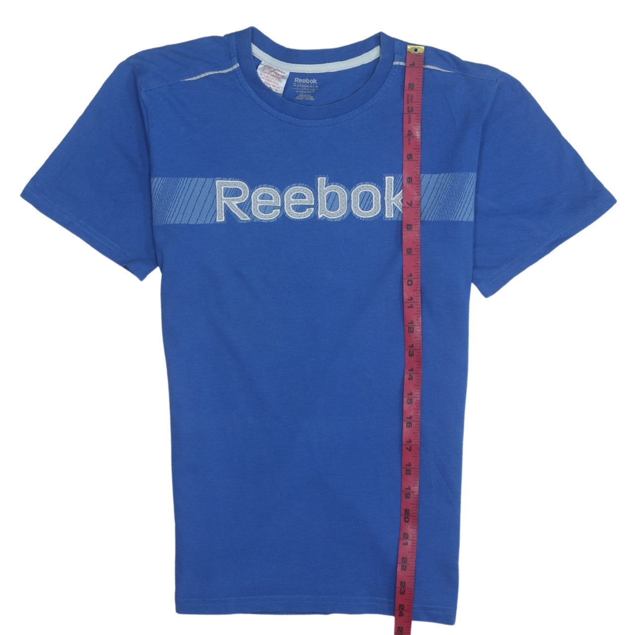 Reebok Teens Blue Short Sleeve Graphic Cotton T-Shirt L