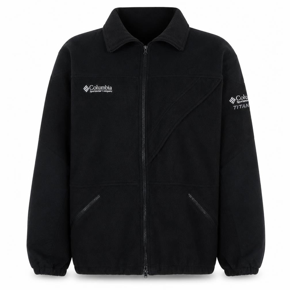 Columbia Men's Black Fleece Full Zip Outdoor Sweatshirt Size M