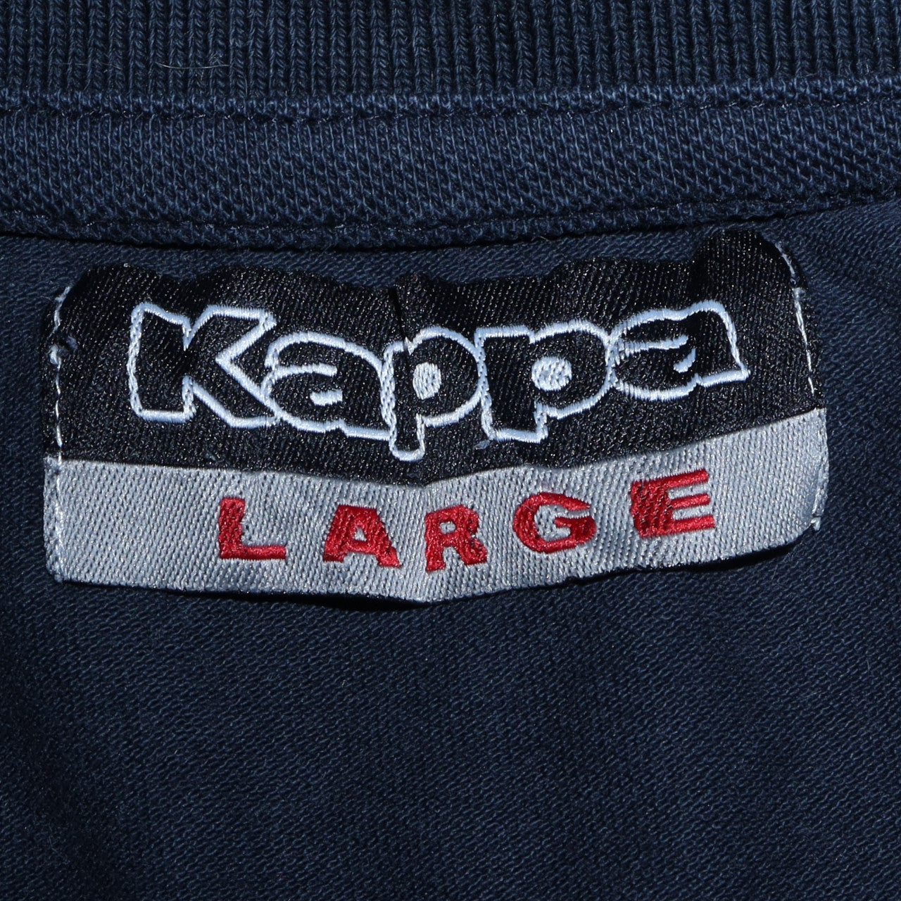 Kappa Men's Black Cotton Polo Shirt Size L Short Sleeve Casual