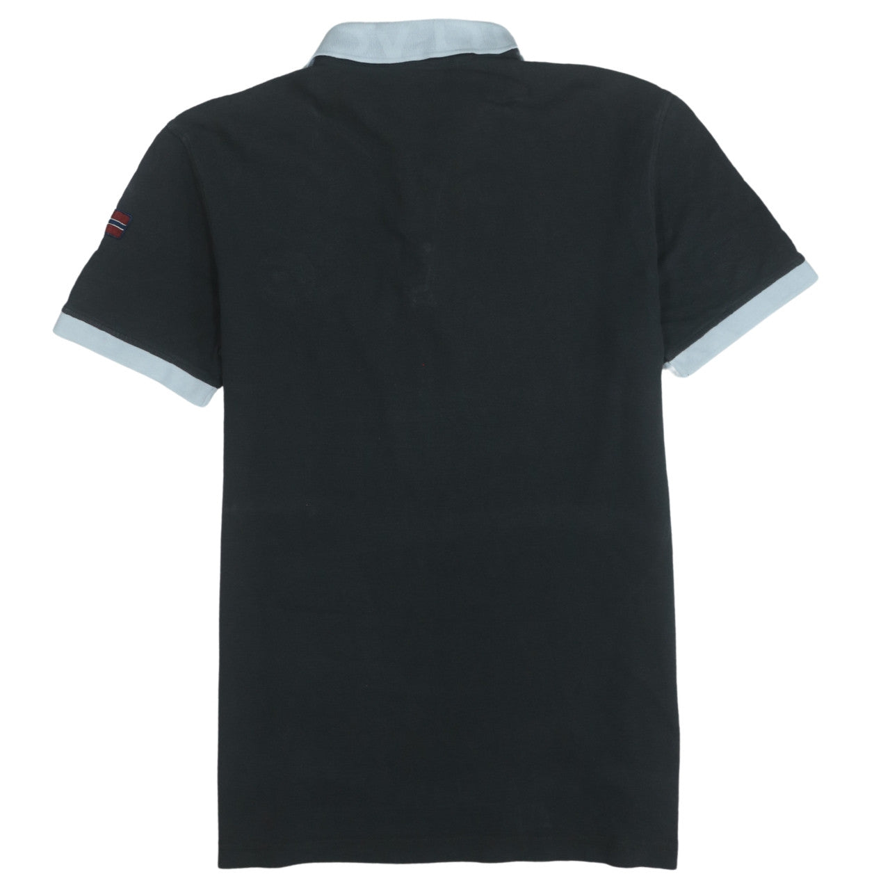 Napapijri Men Black Regular Fit Cotton Polo Shirt M