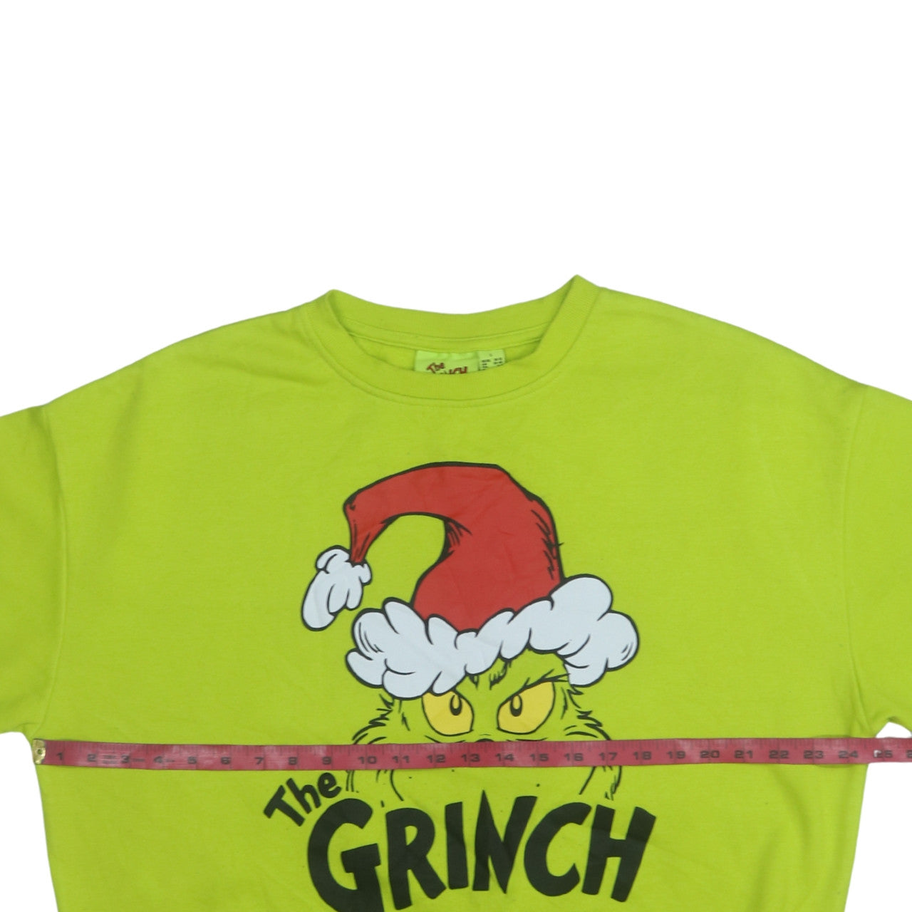The Grinch Unisex Green Pullover Sweatshirt S Christmas Graphic