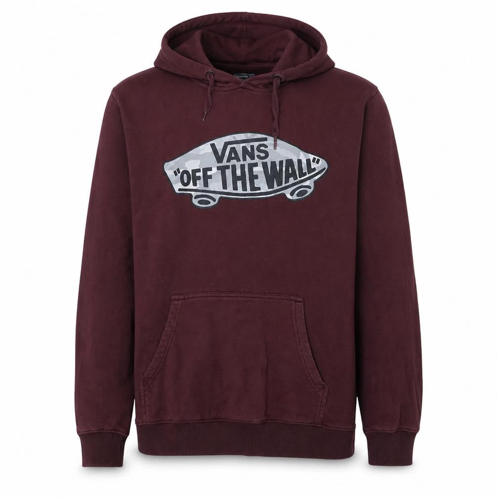 Vans Men's Brown Small Pullover Hoodie with Logo Graphic