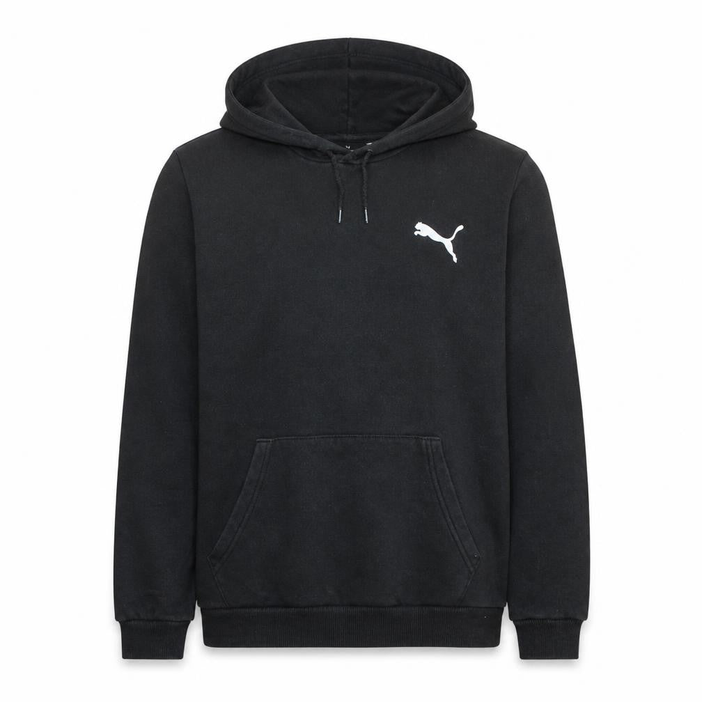 Puma Men's Black Pullover Hoodie Size L Sports Fleece Sweatshirt