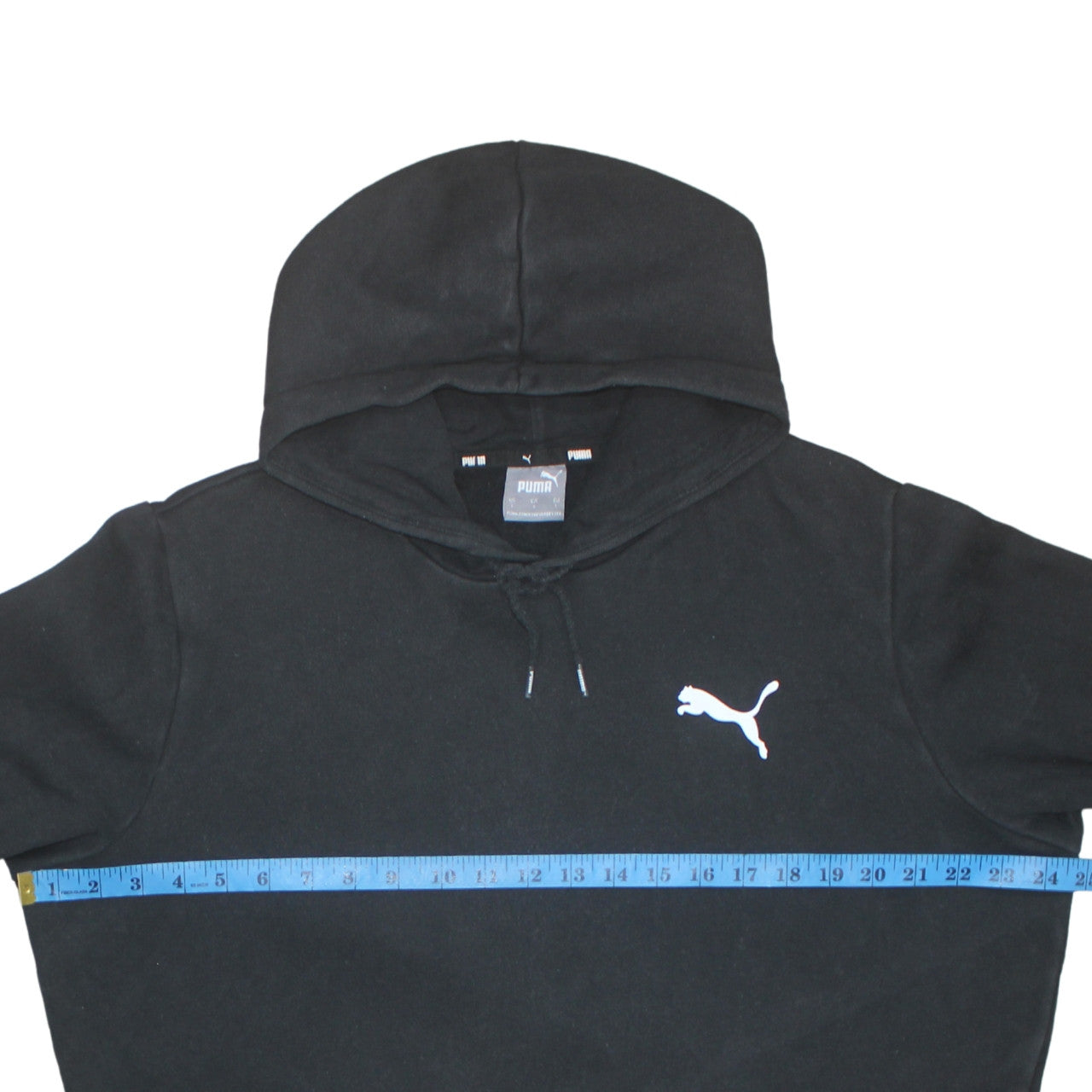 Puma Men's Black Pullover Hoodie Size L Sports Fleece Sweatshirt
