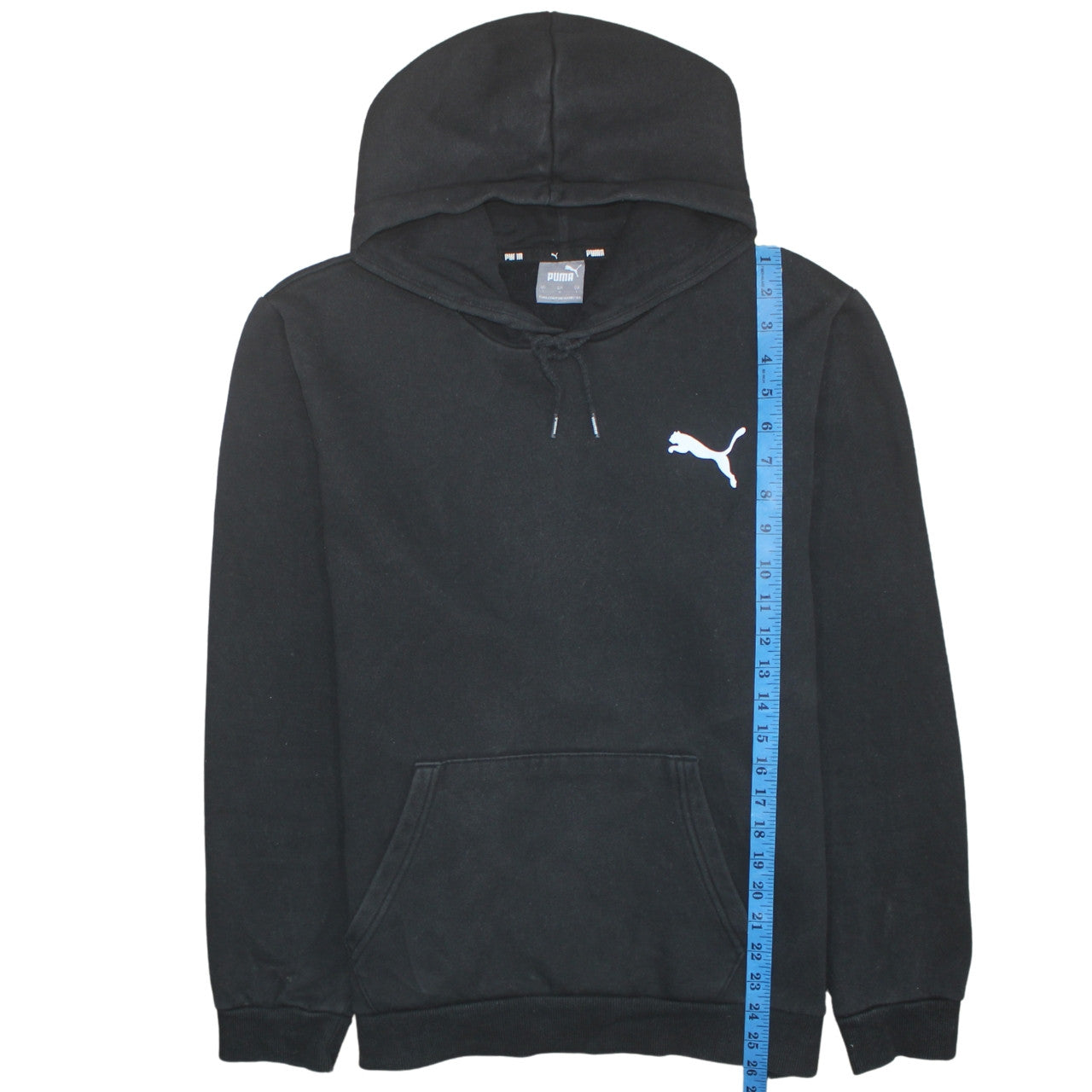 Puma Men's Black Pullover Hoodie Size L Sports Fleece Sweatshirt