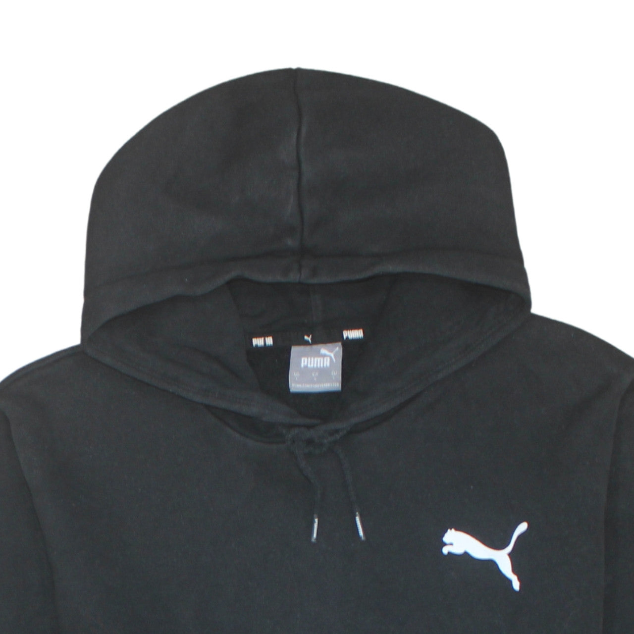 Puma Men's Black Pullover Hoodie Size L Sports Fleece Sweatshirt