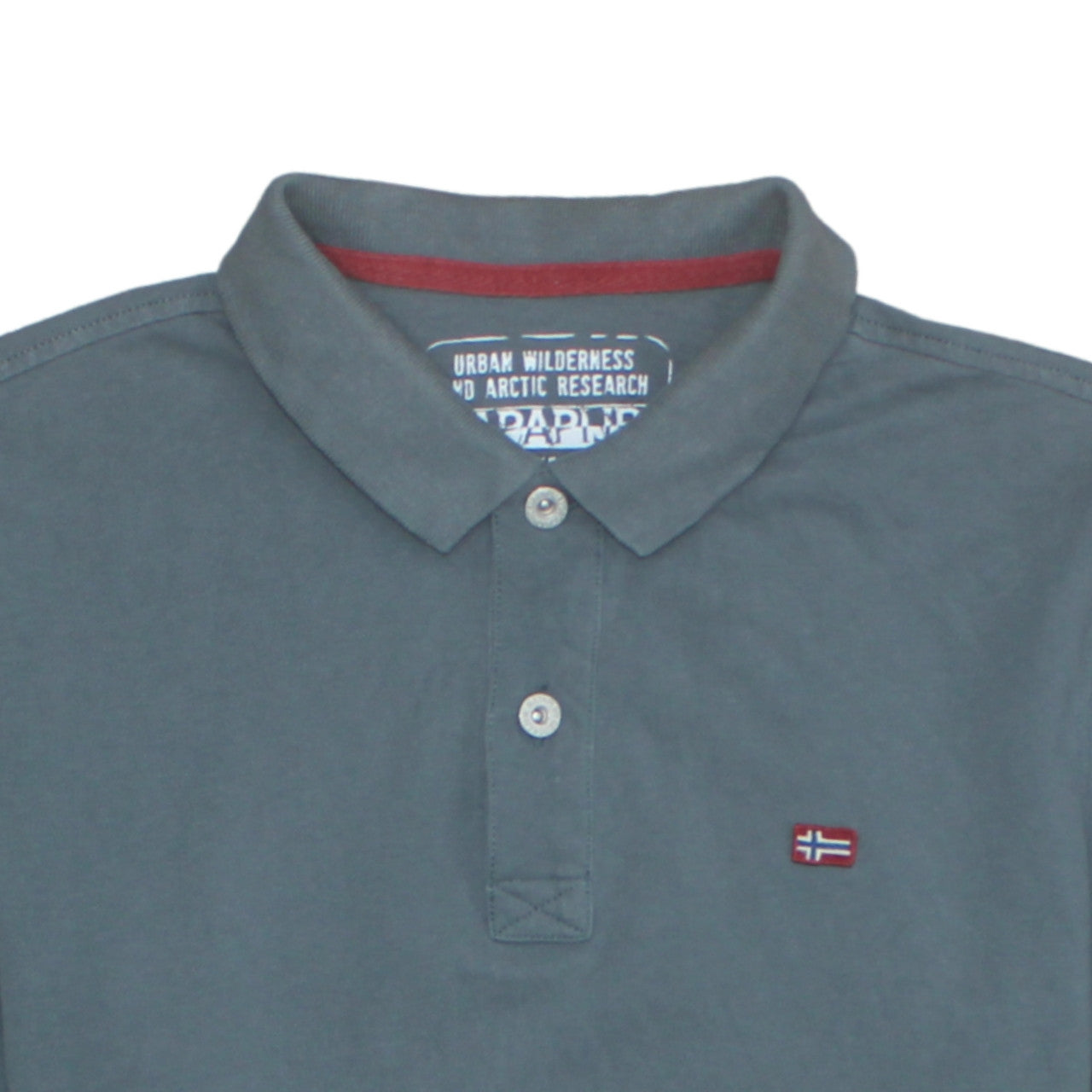 Napapijri Men's Blue Cotton Short Sleeve Polo Shirt M