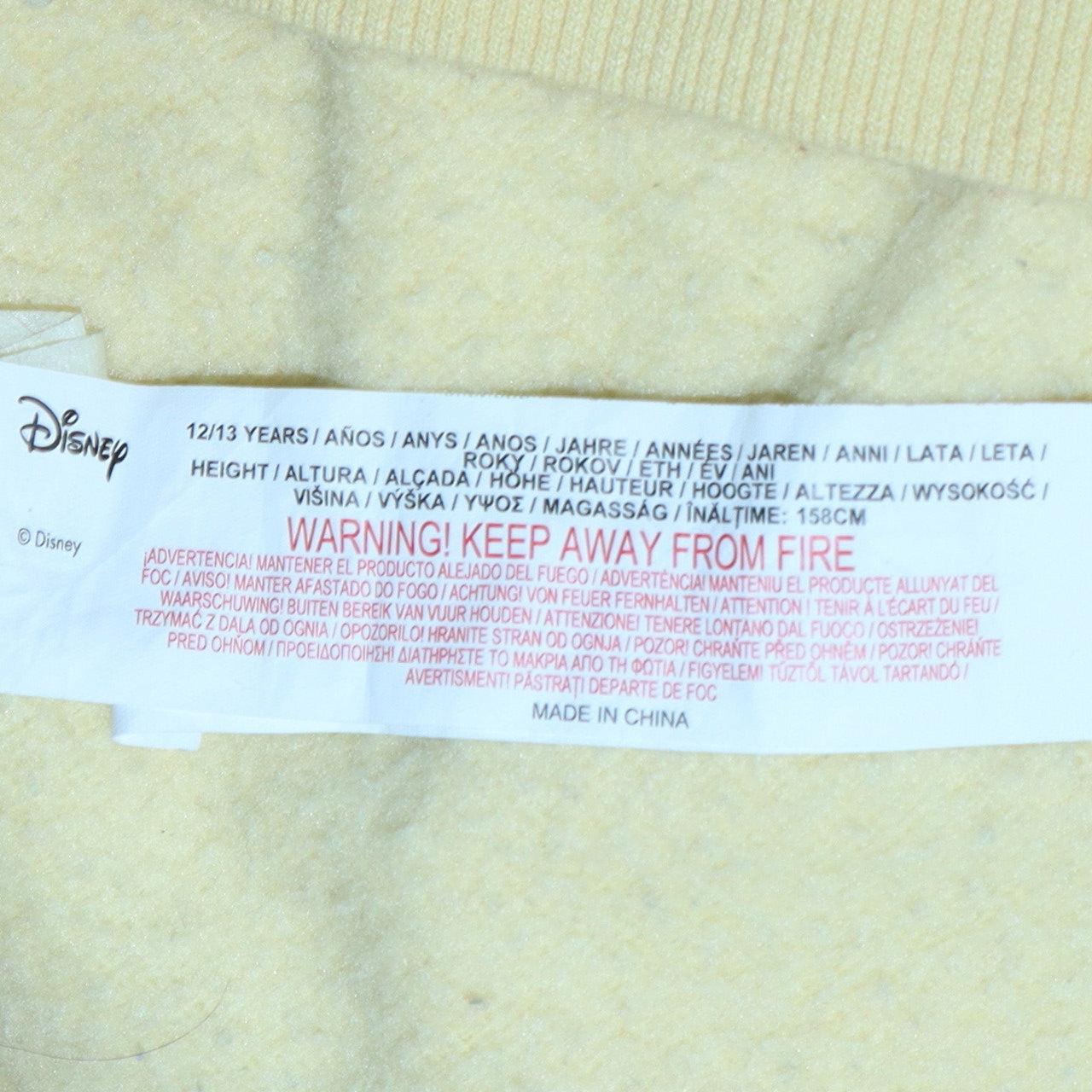Disney at Primark Girls Yellow Mickey Mouse Pullover Sweatshirt 12-13 Years
