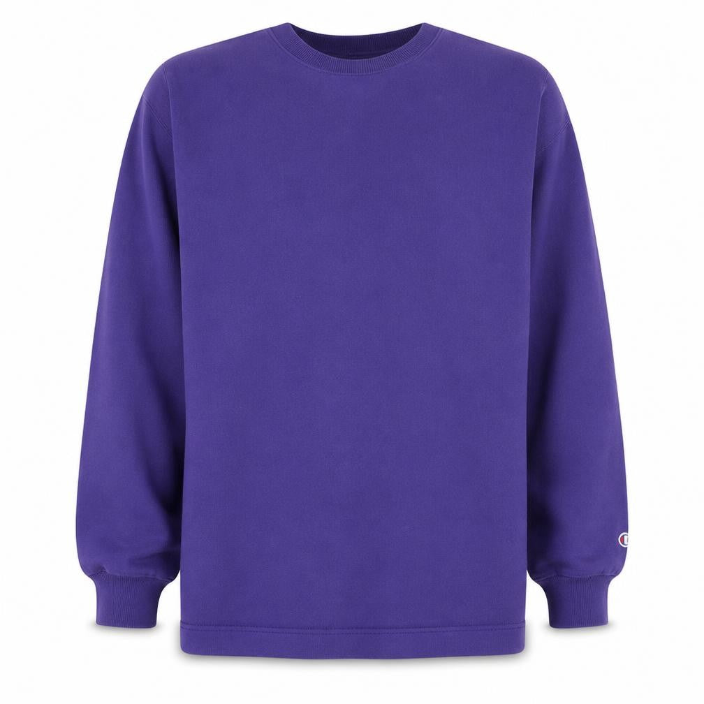 Champion Men's Purple Pullover Sweatshirt Fleece Medium Crew Neck