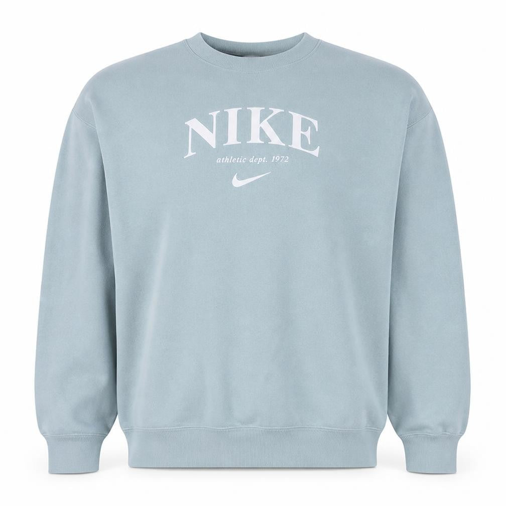 Nike Men's Blue Graphic Print Crew Neck Sweatshirt Size M
