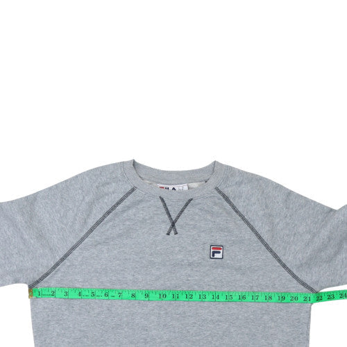 Fila Men's Grey Crew Neck Pullover Sweatshirt Size M