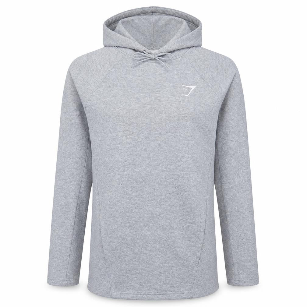 Gymshark Men's Grey XS Pullover Hoodie Slim Fit Lightweight