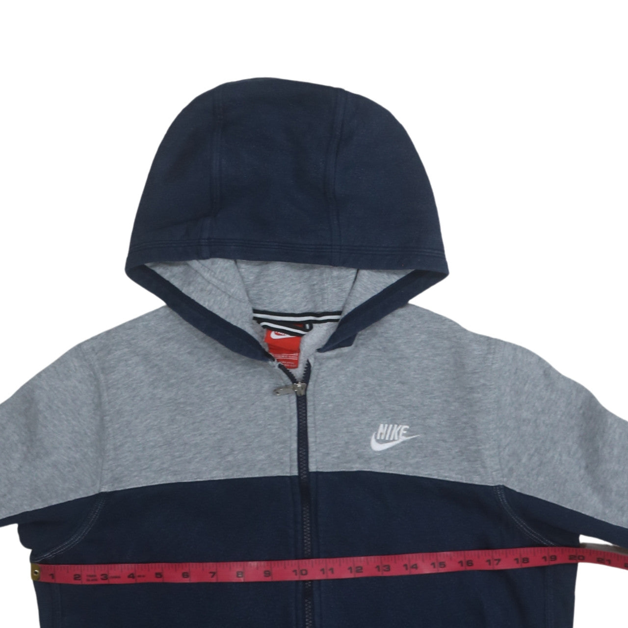 Nike Boys Blue & Grey Full Zip Hoodie XL 13-15 Years Fleece Sportswear