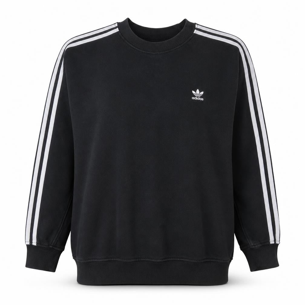 Adidas Women Black Size 16 Crew Neck Pullover Sweatshirt