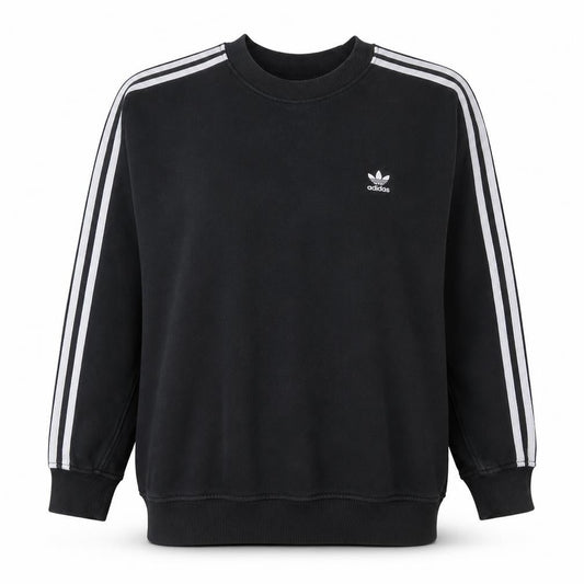 Adidas Women Black Size 16 Crew Neck Pullover Sweatshirt