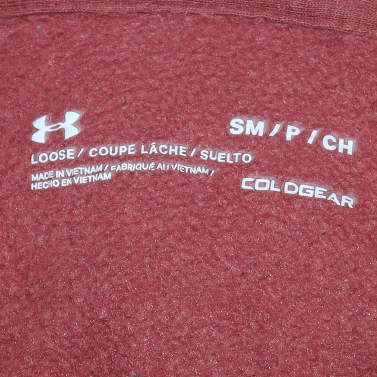 Under Armour Men's Brown Full Zip Hoodie Size S Relaxed Fit Fleece